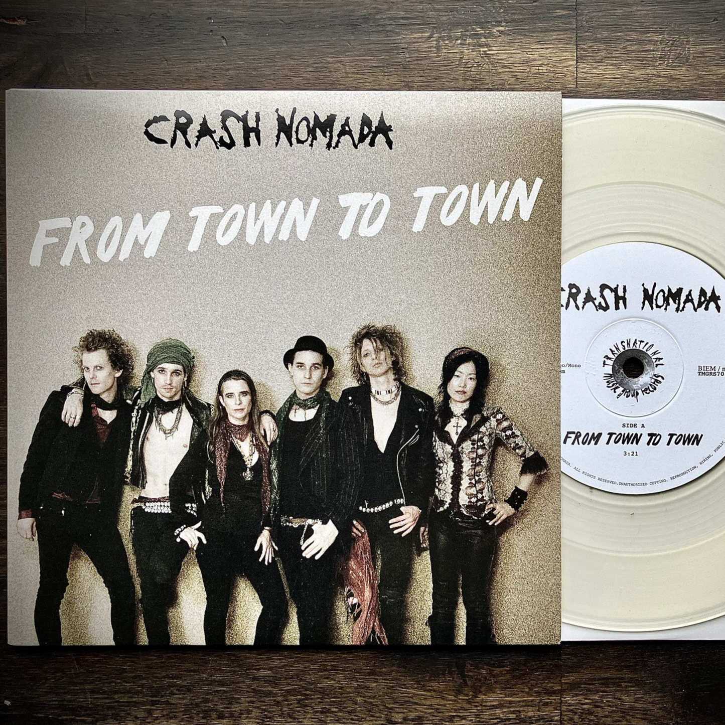 Crash Nomada - From town to town - 7" Transparent Vinyl limited edition