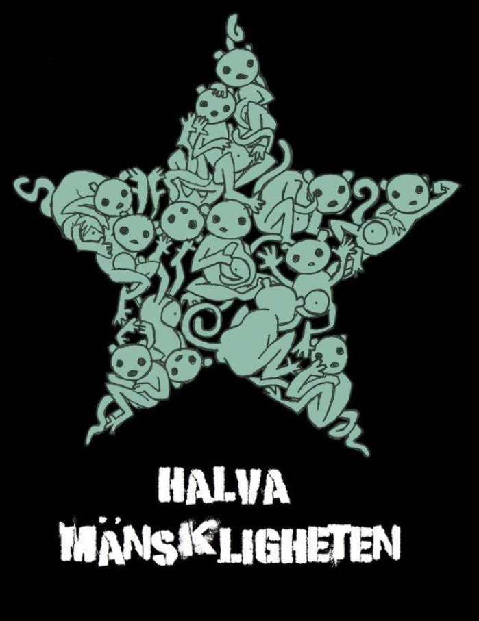 Halva Mänskligheten - Tusen Apor (T-shirt)